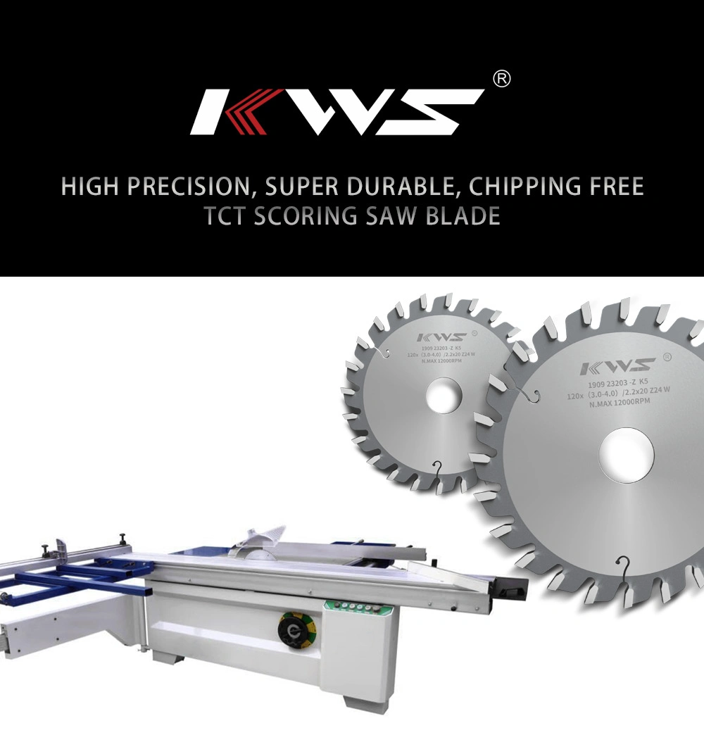 Kws Circular Saw Blade for Wood Composites Panel Sizing Saw Adjustable Diamond Scoring Saw Blade for CNC Woodworking Machinery Part Kdt