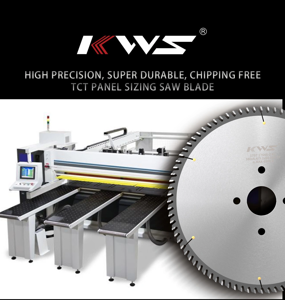 Kws Tct Circular Saw Blades for Panel Sizing with Good Surface 450mm 84 Tooth Carbide Tipped Nanxing