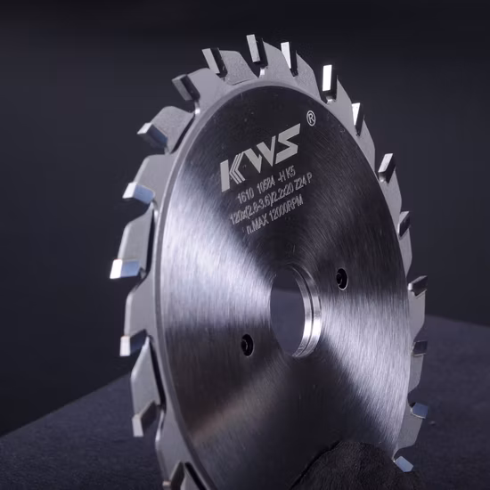 Tct Adjustable Scoring Saw Blade with Chrome Surface Treating