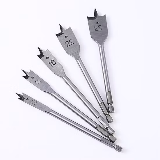 Flat Wood Drill Hex Shank Flat Spade Drill Bits for Wood